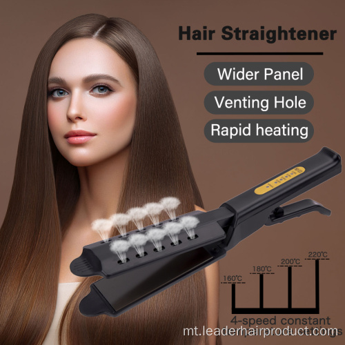 Salon Titanium Fast Steam Hair Straightener Ħadid Ċatt
